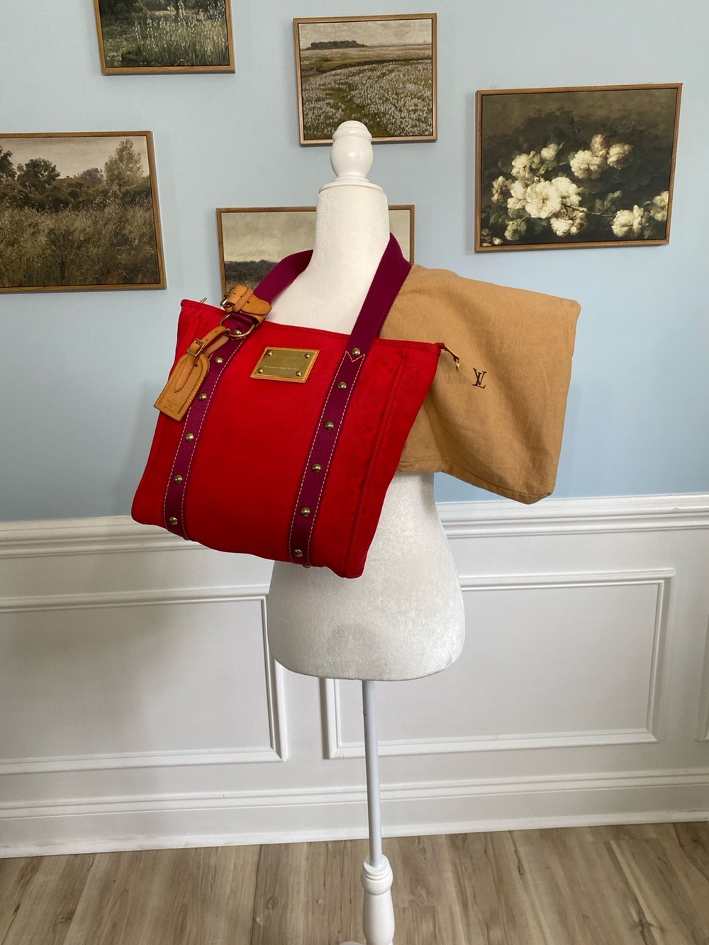Louis Vuitton Antigua Cabas MM Tote Bag